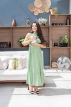 Vestido de amamentação midi