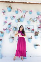 Vestido de amamentação midi sem manga