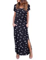 Vestido de amamentação para maternidade Ekouaer Summer de manga curta S Vestido de amamentação para maternidade Ekouaer Summer de manga curta S