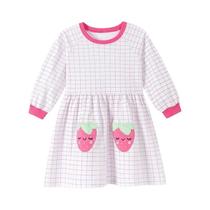 Vestido De Bailarina De Manga Longa Para Meninas, Primavera E Outono, Algodão, Roupa Infantil Little Vestido De Bailarina De Manga Longa Para Meninas, Primavera E Outono, Algodão, Roupa Infantil Little