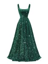 Vestido de baile Miao Duo Plus Size Sequin A Line Line para mulheres