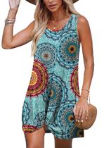 Vestido de banho BKRIVE feminino azul, tamanho GG Vestido de banho BKRIVE feminino azul, tamanho GG