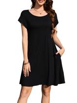 Vestido de banho LARACE Plus Size feminino preto 1X Vestido de banho LARACE Plus Size feminino preto 1X