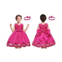 Vestido de batizado de renda flor bebê menina vestido de princesa formal baile tutu vestido de baile