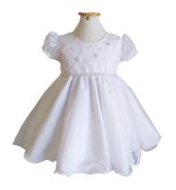 Vestido De Batizado Infantil Branco De Renda - Nelu