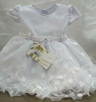 Vestido de Batizado Menina Tamanho P