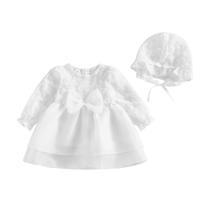 Vestido de batizado RWYBEIW, recém-nascida, menina, renda branca Vestido de batizado RWYBEIW, recém-nascida, menina, renda branca