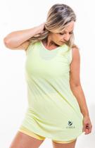 Vestido de beach tennis amarelo claro UV50+ Vestido de beach tennis amarelo claro UV50+