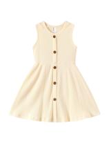 Vestido de Bebê Menina PATPAT Albaricoque Regata em Algodão 3-6M Vestido de Bebê Menina PATPAT Albaricoque Regata em Algodão 3-6M
