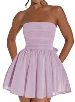 Vestido de boas-vindas Blawhee Glitter Tulle Lavender para adolescentes Vestido de boas-vindas Blawhee Glitter Tulle Lavender para adolescentes