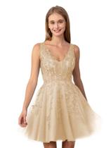 Vestido de boas-vindas Changuan Tule, renda, renda, champanhe