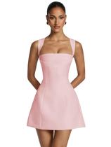 Vestido de boas-vindas YouHaozhai Satin A Line Blush Pink para adolescentes Vestido de boas-vindas YouHaozhai Satin A Line Blush Pink para adolescentes