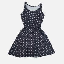 Vestido de bolinha cinza rodado godê LU1556 BRC Vestido de bolinha cinza rodado godê LU1556 BRC