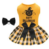 Vestido de cachorro CuteBone Halloween Mesh para cães pequenos e meninas