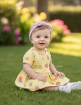 Vestido de Calor Bebê Menina em Malha Algodão Malwee Kids Cor:Modelo 01Tamanho:P