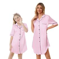 Vestido de camisola Schbbbta Girls Satin Sleepwear 9-10 anos Vestido de camisola Schbbbta Girls Satin Sleepwear 9-10 anos