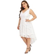 Vestido De Casamento Branco Noiva Civil 92a Renda Plus Size