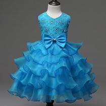 Vestido de casamento, festa noturna, baile de formatura para meninas de 3 a 8 anos