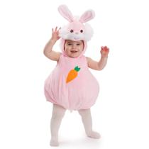 Vestido de Coelho Rosa para Bebê - Fantasia de Páscoa