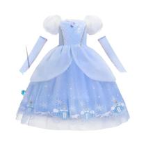 Vestido De Cosplay De Princesa Cinderela Para Meninas, Vestido De Baile Com Lantejoulas, TUTU De