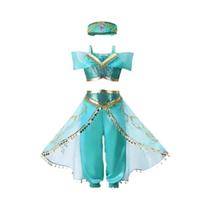 Vestido De Cosplay De Princesa Elsa Anna Jasmine Rapunzel Para Meninas, Fantasia De Carnaval E Natal