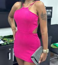 Vestido de costas de fora tamanho p cor pink