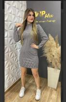 Vestido de crepe manga princesa