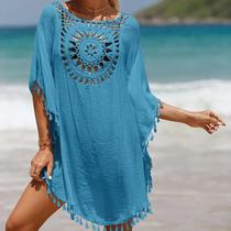Vestido De Crochê Sexy Para Mulheres, Saída De Praia, Camisa De Praia Para O Verão Vestido De Crochê Sexy Para Mulheres, Saída De Praia, Camisa De Praia Para O Verão