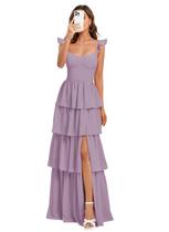 Vestido de dama de honra Dessiny Plus Size Spaghetti Straps Wisteria Vestido de dama de honra Dessiny Plus Size Spaghetti Straps Wisteria
