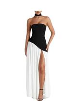 Vestido de dama de honra PUXIU, cachecol de cetim, pescoço assimétrico, US14 Vestido de dama de honra PUXIU, cachecol de cetim, pescoço assimétrico, US14