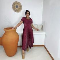 Vestido de Dança Coreografia LUREX MANGA Moda Evangélica Vestido de Dança Coreografia LUREX MANGA Moda Evangélica