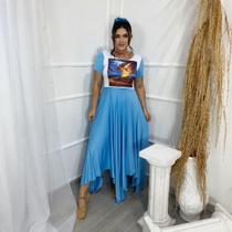 Vestido de Dança Coreografia Plus Size SARÇA ARDENTE Moda Evangélica
