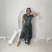 Vestido de Dança Coreografia Plus Size TODO EXÉRCITO Moda Evangélica