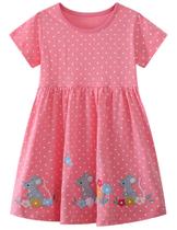 Vestido de desenho animado Clothes FreeLU Toddler Girl Camiseta de algodão 2T