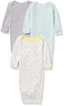 Vestido de dormir para bebês Simple Joys da Carter's, pacote com 3 unidades para recém-nascidos Vestido de dormir para bebês Simple Joys da Carter's, pacote com 3 unidades para recém-nascidos