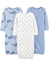 Vestido de dormir Simple Joys da Carter's Baby Boys Cotton x3 Newborn