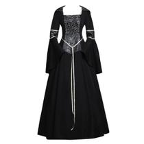 Vestido de fantasia, cosplay/faça você mesmo, gótico, medieval, bruxa, vampiro, mulher Vestido de fantasia, cosplay/faça você mesmo, gótico, medieval, bruxa, vampiro, mulher