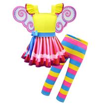 Vestido de fantasia Daisy Fancy Fairy com asas para menina tamanho 6