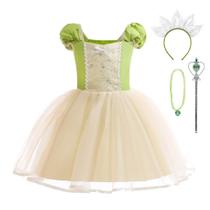 Vestido de fantasia de princesa Daisy para meninas 3T