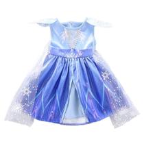 Vestido de fantasia Dressy Daisy Baby Girl Snow Queen 12-24M azul