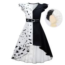 Vestido de fantasia Dressy Daisy preto/branco Spot Devilish Girl 12Y