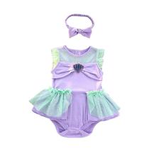 Vestido de fantasia Dressy Daisy Princess Mermaid 12-18M roxo
