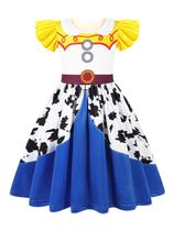 Vestido de fantasia Eledobby Cowgirls Princess para meninas de 6 a 7 anos