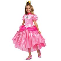 Vestido de fantasia Princess Peach Nintendo Super Mario Girls 7-8 Vestido de fantasia Princess Peach Nintendo Super Mario Girls 7-8