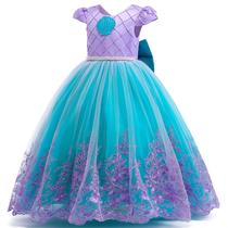 Vestido de fantasia PURFEEL Mermaid Princess para meninas de 5 a 6 anos