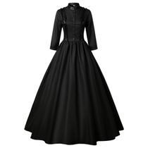 Vestido de fantasia Re-Lady Victorian Renaissance Gothic Black XL