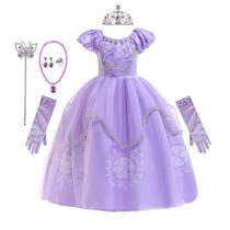 Vestido de fantasia REXREII Girls Rapunzel Princess Sofia 4-5T Vestido de fantasia REXREII Girls Rapunzel Princess Sofia 4-5T