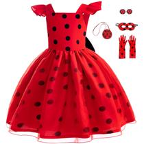 Vestido de fantasia Stehen Ladybug para meninas, aniversário, Halloween 8-9 Vestido de fantasia Stehen Ladybug para meninas, aniversário, Halloween 8-9