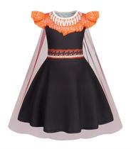 Vestido de fantasia WonderBabe Princess com capa longa para meninas de 5 a 6 anos Vestido de fantasia WonderBabe Princess com capa longa para meninas de 5 a 6 anos