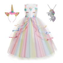 Vestido de fantasia Yipkorra Unicorn para meninas de 11 a 12 anos +170 cm